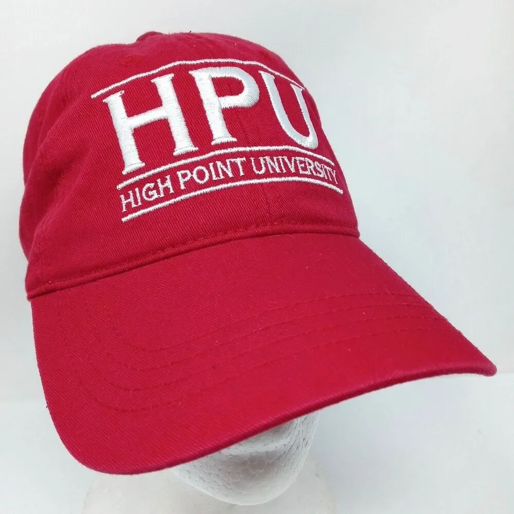 High Point University HPU Split Bar Cap Adult Adjustable Hat North Carolina